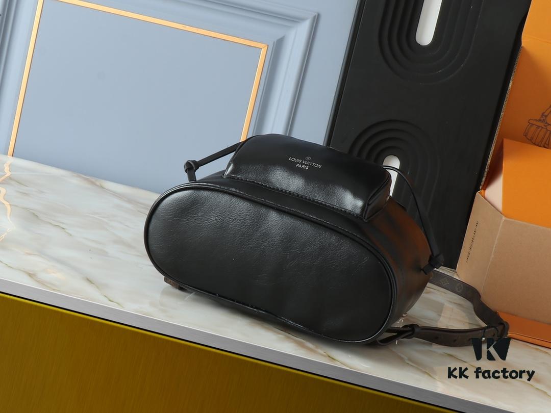 Upgraded Original M12587 ✨【Montsouris Small Backpack】M12587 Black Leather