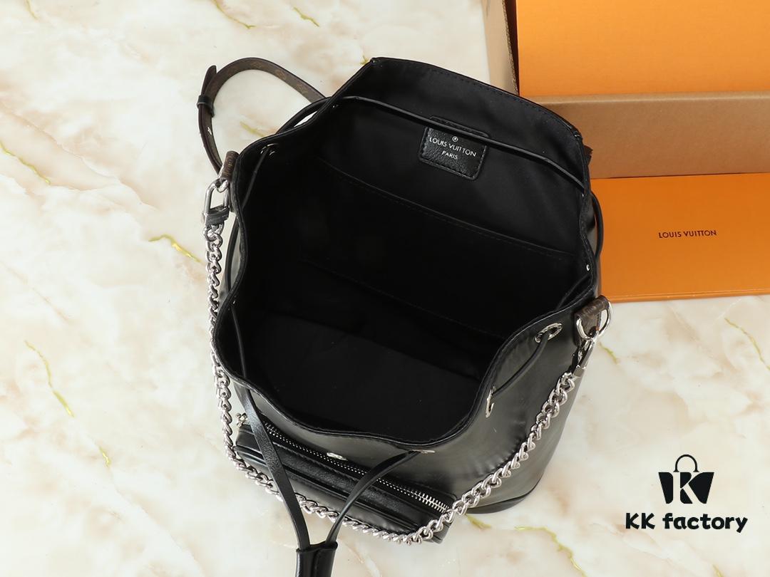 Upgraded Original M12587 ✨【Montsouris Small Backpack】M12587 Black Leather