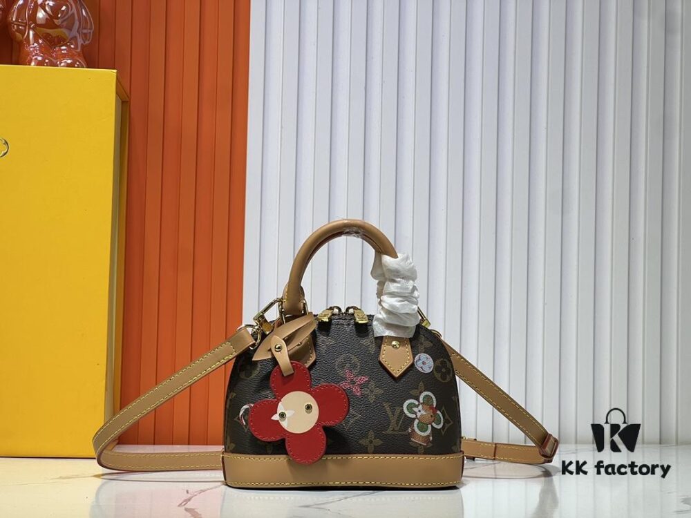 Upgraded Original 【Louis Vuitton Alma Nano Shell Bag】M82717 Monogram (Color-Changing Leather)