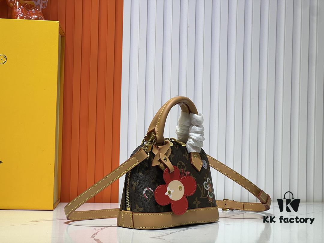 Upgraded Original 【Louis Vuitton Alma Nano Shell Bag】M82717 Monogram (Color-Changing Leather)