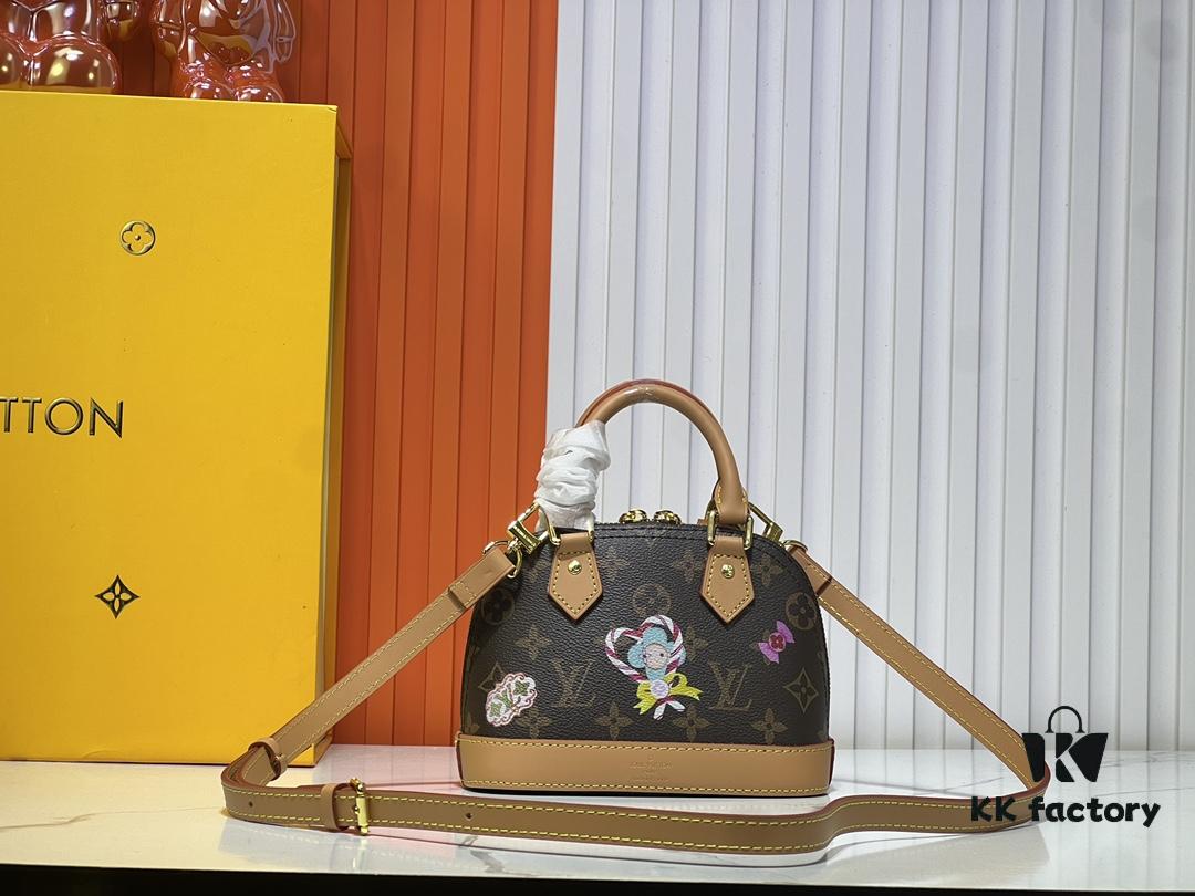 Upgraded Original 【Louis Vuitton Alma Nano Shell Bag】M82717 Monogram (Color-Changing Leather)