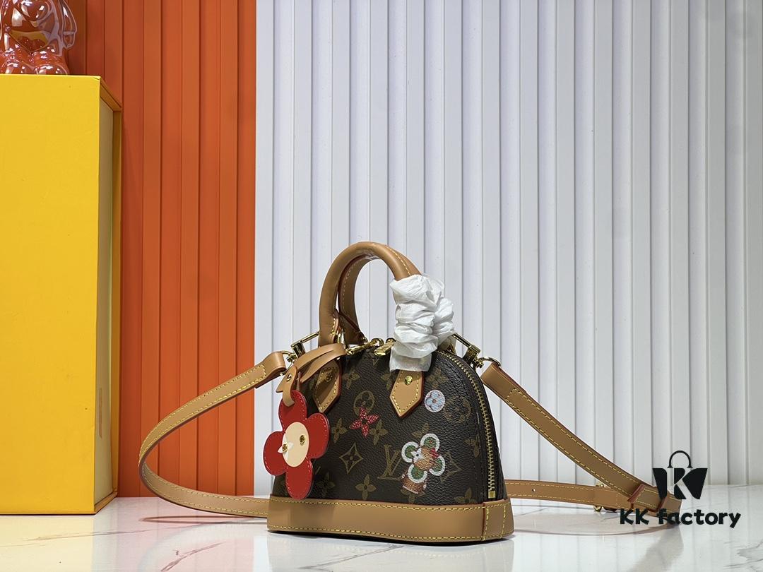 Upgraded Original 【Louis Vuitton Alma Nano Shell Bag】M82717 Monogram (Color-Changing Leather)