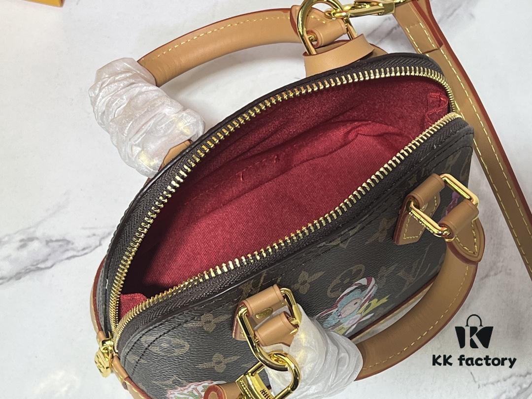 Upgraded Original 【Louis Vuitton Alma Nano Shell Bag】M82717 Monogram (Color-Changing Leather)