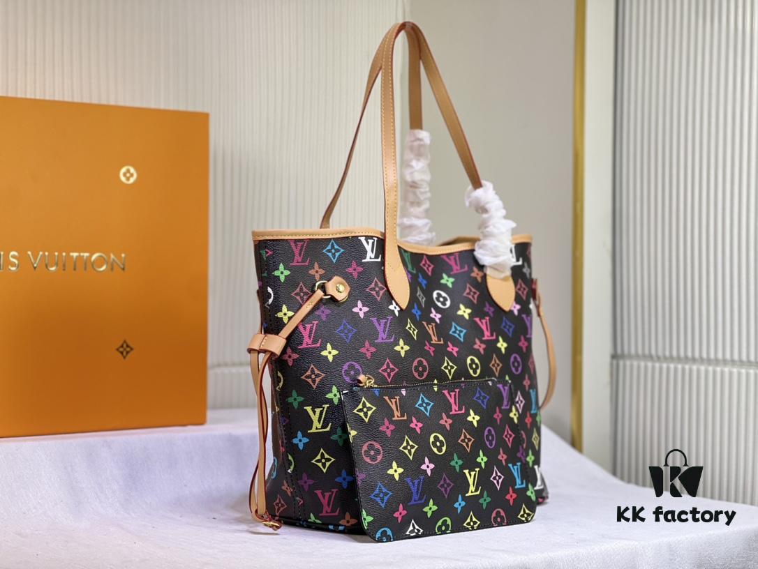 M40156 M40995 [Latest Colorful Print] Louis Vuitton Reimagined Neverfull Classic Handbag