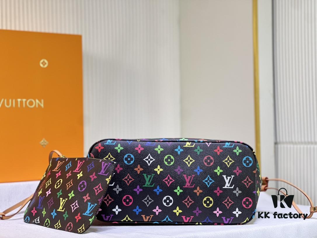 M40156 M40995 [Latest Colorful Print] Louis Vuitton Reimagined Neverfull Classic Handbag