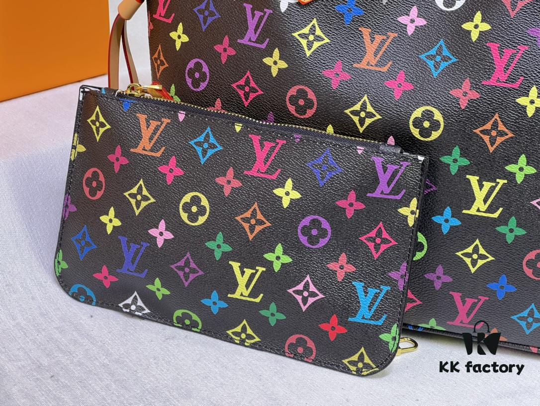 M40156 M40995 [Latest Colorful Print] Louis Vuitton Reimagined Neverfull Classic Handbag