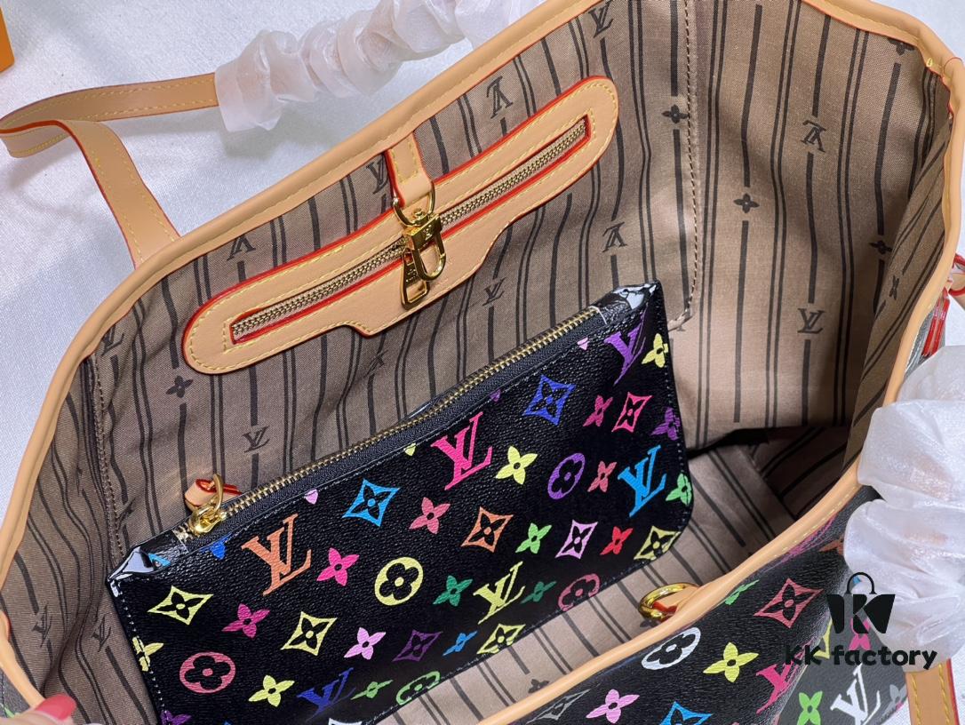 M40156 M40995 [Latest Colorful Print] Louis Vuitton Reimagined Neverfull Classic Handbag
