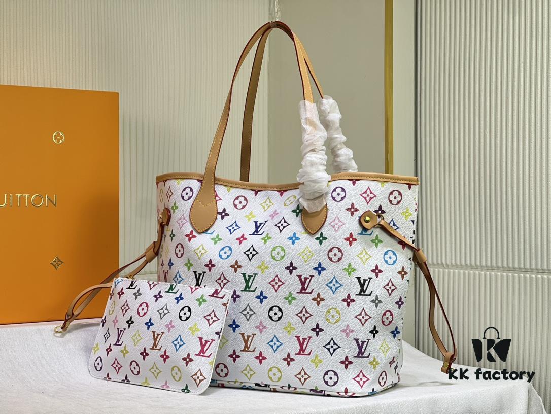 M40156 M40995 Latest Colorful Print Louis Vuitton Reimagined Neverfull Classic Handbag