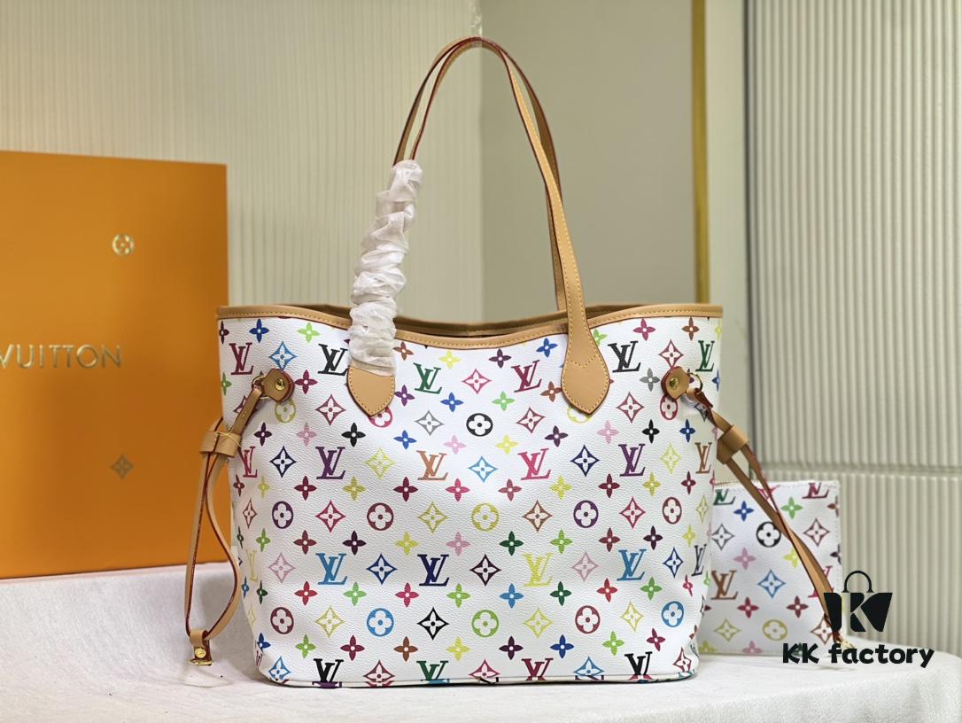 M40156 M40995 Latest Colorful Print Louis Vuitton Reimagined Neverfull Classic Handbag