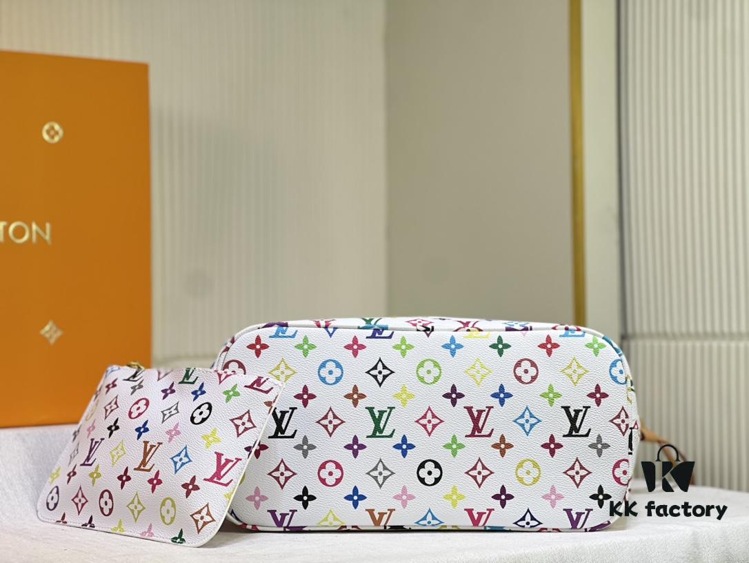 M40156 M40995 Latest Colorful Print Louis Vuitton Reimagined Neverfull Classic Handbag