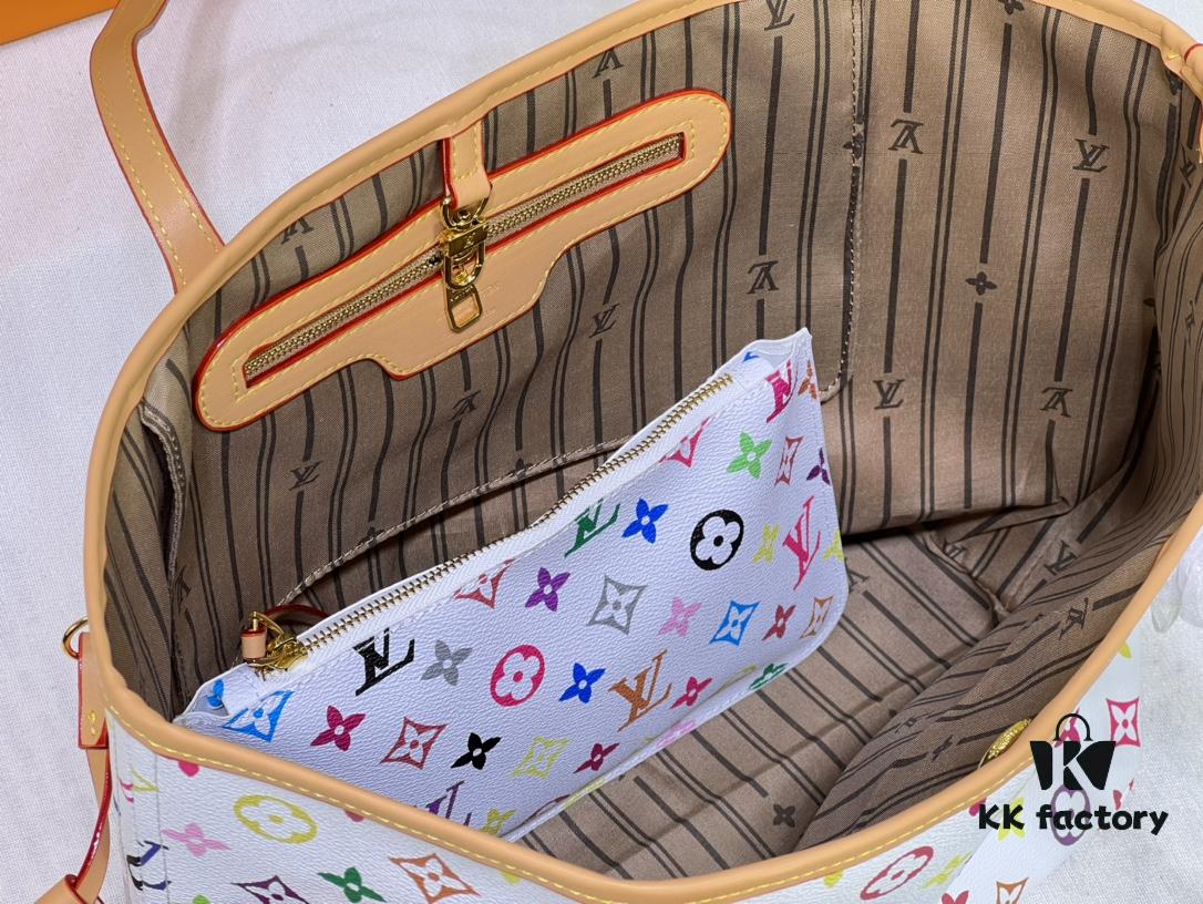 M40156 M40995 Latest Colorful Print Louis Vuitton Reimagined Neverfull Classic Handbag
