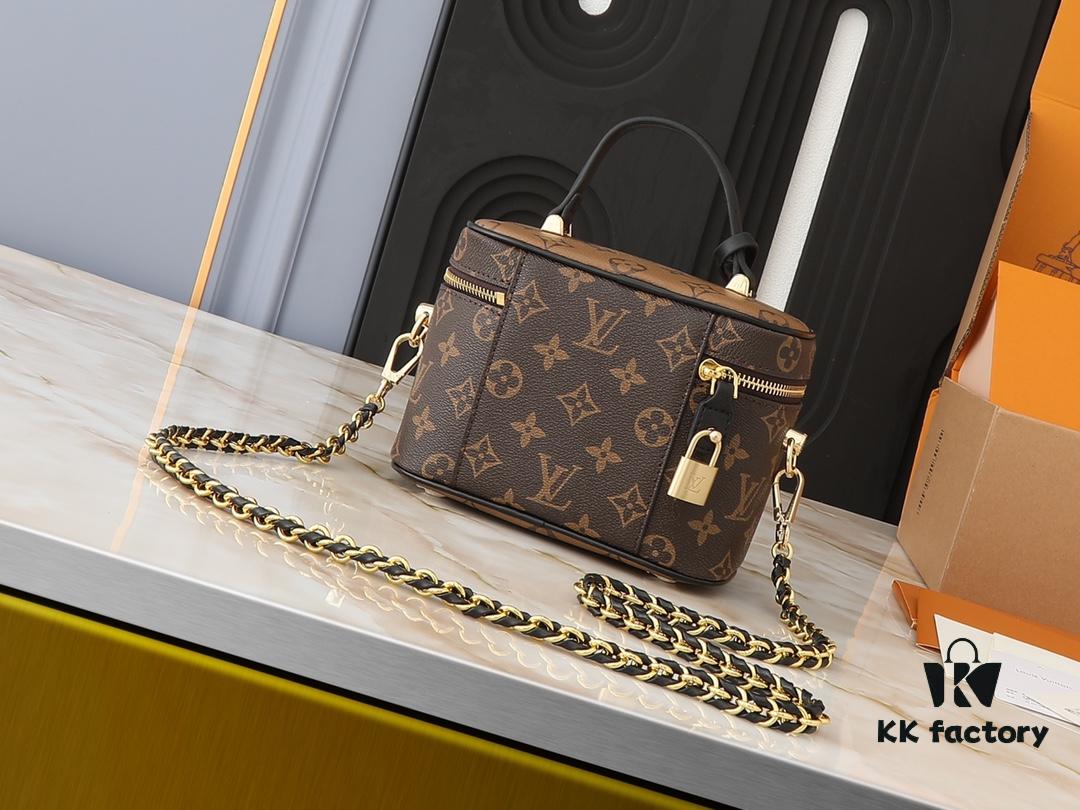 Upgraded Original M47128 M45165 Nicolas Ghesquière Reinterprets the Nice Makeup Pouch for Louis Vuitton's Travel Heritage in Monogram and Monogram Reverse Canvas