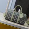 Upgraded Original M11591 Gradient Green M46271 Gray Floral 11542 Vintage Flower Keepall 25 Pillow Bag