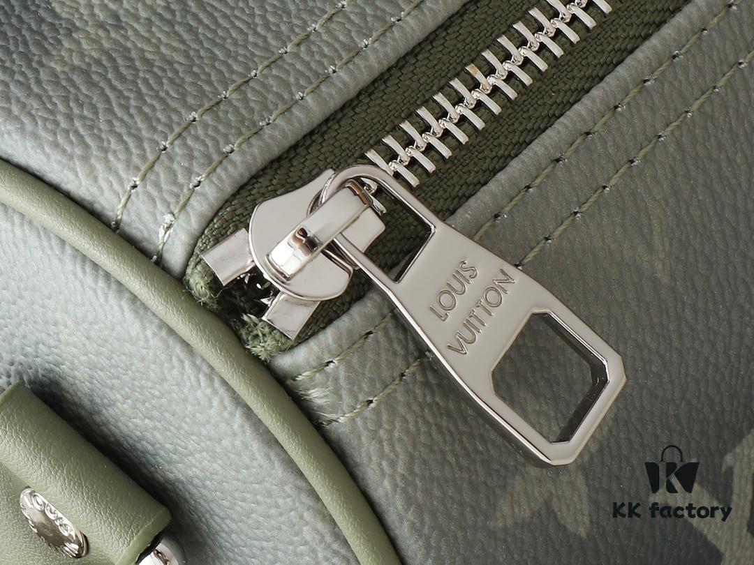 Upgraded Original M11591 Gradient Green M46271 Gray Floral 11542 Vintage Flower Keepall 25 Pillow Bag