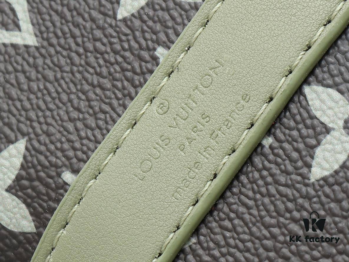 Upgraded Original M11591 Gradient Green M46271 Gray Floral 11542 Vintage Flower Keepall 25 Pillow Bag