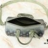 Upgraded Original M11591 Gradient Green M46271 Gray Floral 11542 Vintage Flower Keepall 25 Pillow Bag