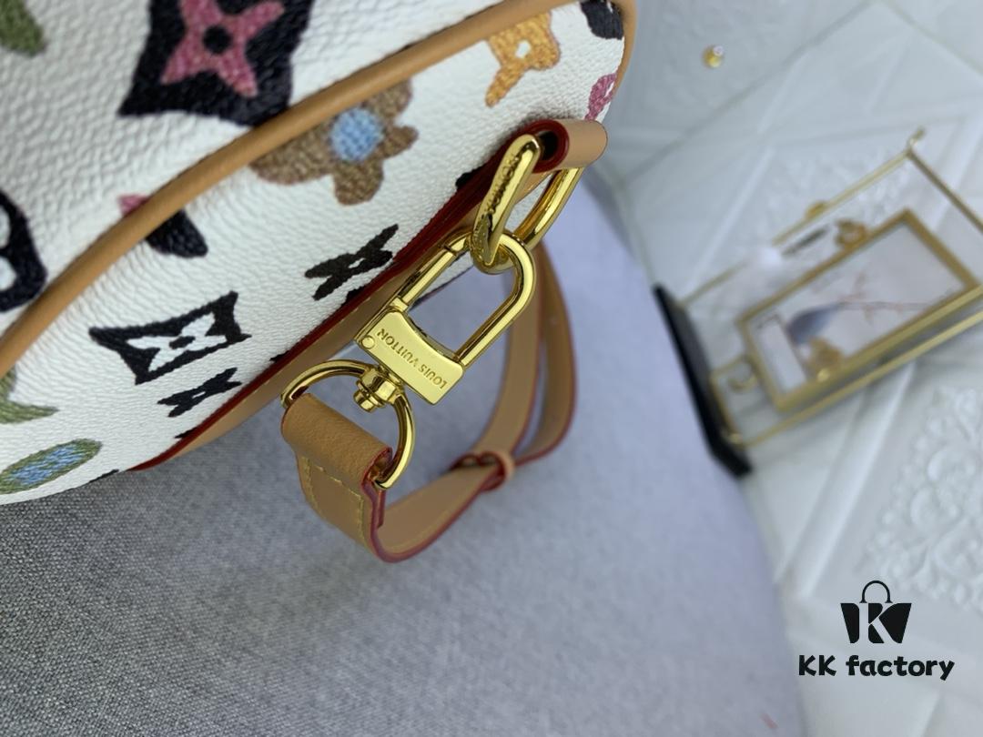 Upgraded Original M46271 Black Flower Orange Chain, Denim Blue, M31044 Orange, M11542 Monogram, M24849 Multicolor Daisy Keepall 25