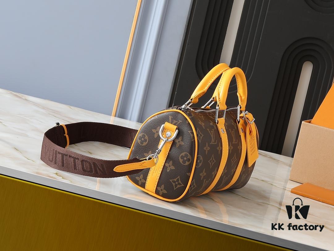 Upgraded Original M12609 Yellow Monogram, Blue Monogram, M11595 Gradient Gray, M46271 Black Monogram - Keepall 25 Bag