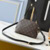 Upgraded Original M12996 LV Crescent Dual-Zip Handbag