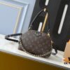 Upgraded Original M12996 LV Crescent Dual-Zip Handbag