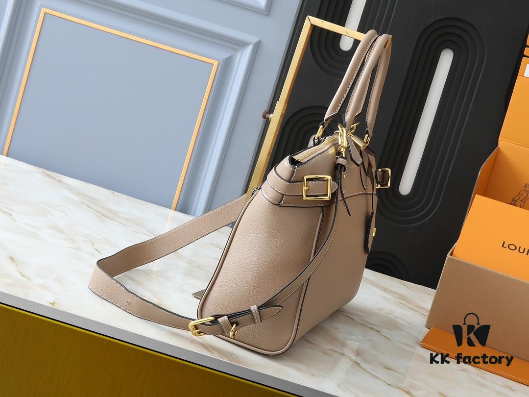 Upgraded Original Lock It MM Bag in M11214 Green, M22914 Black, M22925 Brown, M23061 Beige, M22927 Grayish Brown