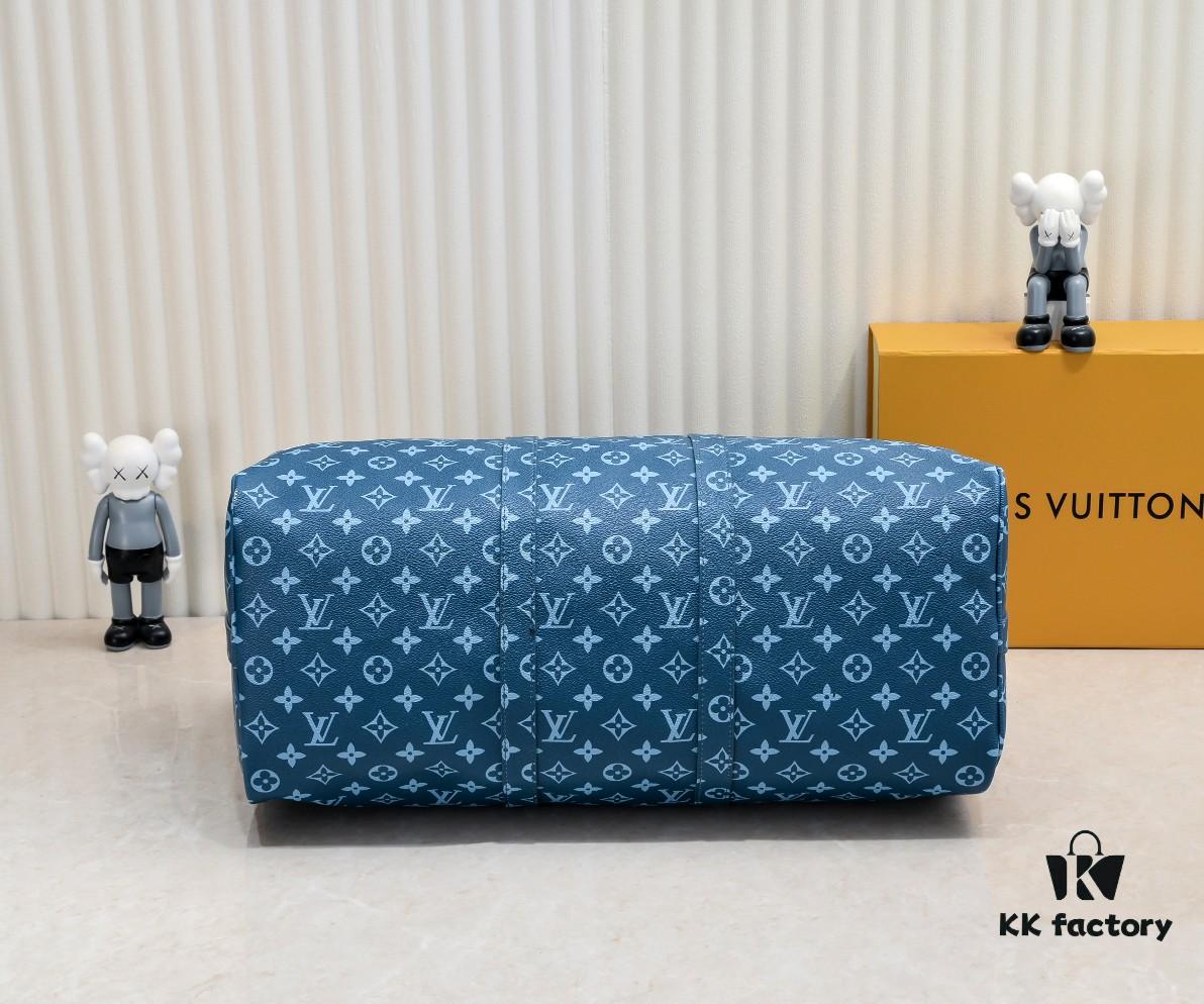 Exclusive Real Photo - Upgraded Version ‼️ Real Photo M23963 Green 41416 Keepall Bandoulière 50 Travel Bag from the Monogram Tones Collection