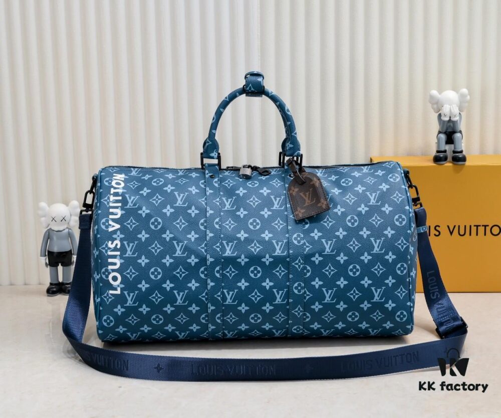 Exclusive Real Photo - Upgraded Version ‼️ Real Photo M23963 Green 41416 Keepall Bandoulière 50 Travel Bag from the Monogram Tones Collection