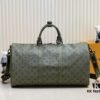 Exclusive Real Photo - Upgraded Version ‼️ Real Photo M23963 Green 41416 Keepall Bandoulière 50 Travel Bag from the Monogram Tones Collection
