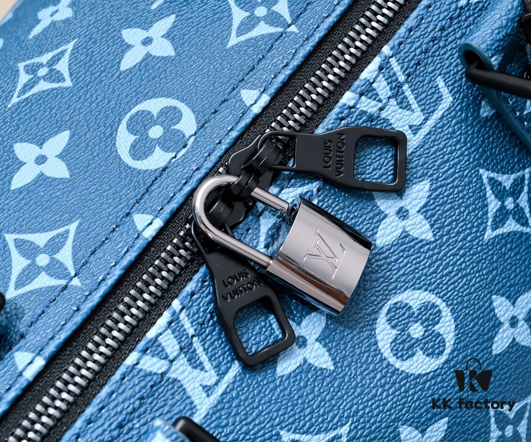 Exclusive Real Photo - Upgraded Version ‼️ Real Photo M23963 Green 41416 Keepall Bandoulière 50 Travel Bag from the Monogram Tones Collection