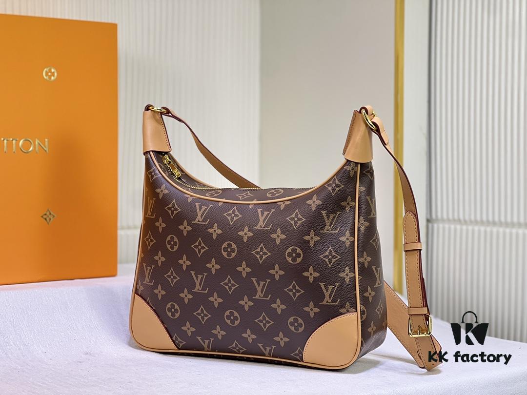 Upgraded Quality 👍 M90918 Vintage LV Louis Vuitton Rare Horn Bag, Retro Style, Three-Dimensional Shape, Casual and Elegant, Fits Various Outfits, Original Leather with Unique Vintage Charm, Less Common, Showcases Personal Taste, Size 31-18-9
