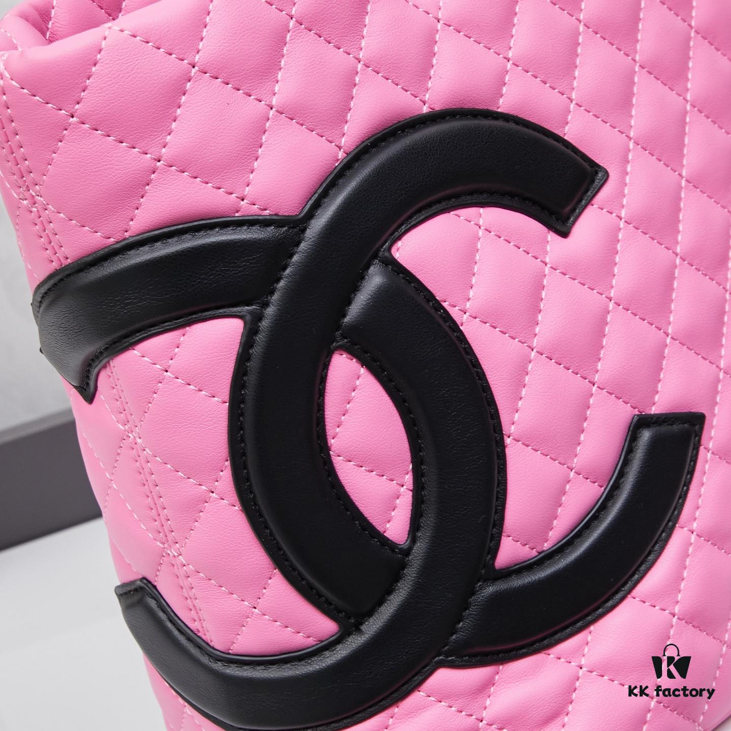 New Chanel Panda Campana Wicker Basket - Classic Black and White Panda Color, Stylish and Elegant