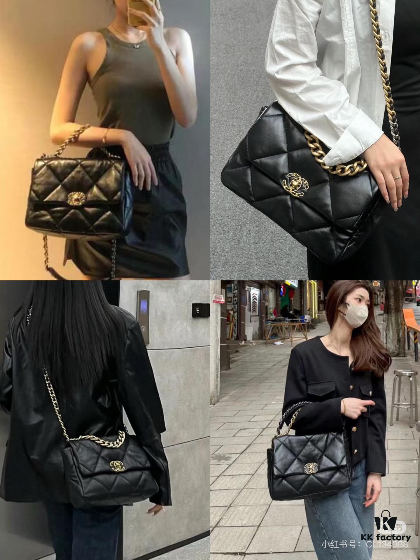 New Arrival with Box CHANEL Chanel Platinum White 19 Bag