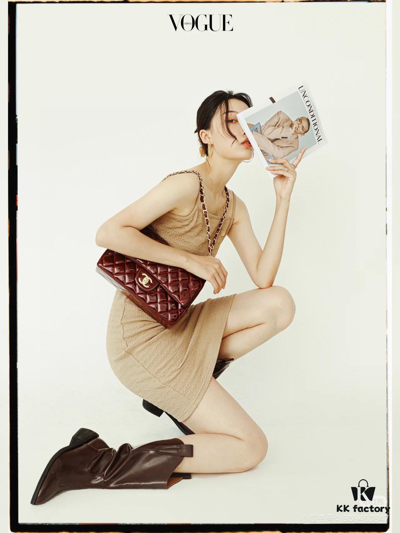 New Arrival with Box Chanel CF Classic Must-Have 'Goddess Bag' Loved by Fashion Icons