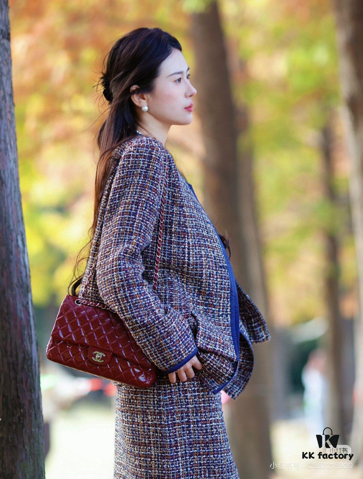 New Arrival with Box Chanel CF Classic Must-Have 'Goddess Bag' Loved by Fashion Icons