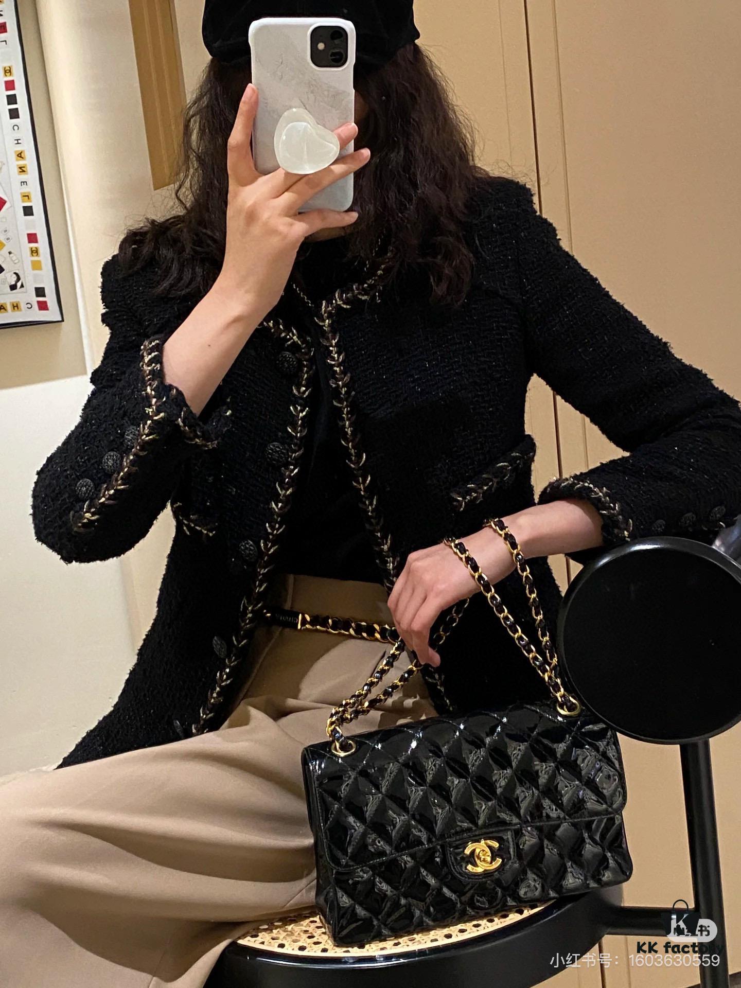 New Arrival with Box Chanel CF Classic Must-Have 'Goddess Bag' Loved by Fashion Icons