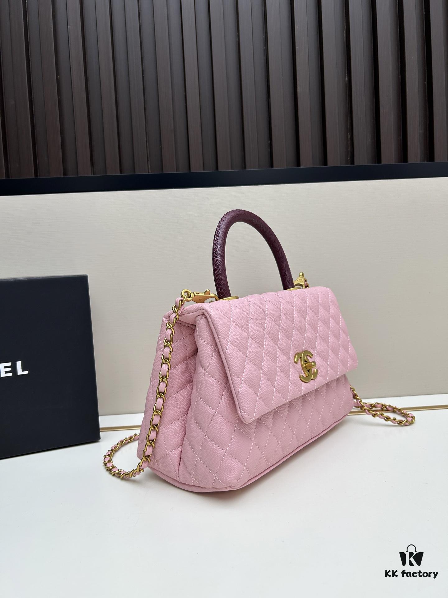 Chanel Coco Handle Box Set - Black Calfskin with Red Handle