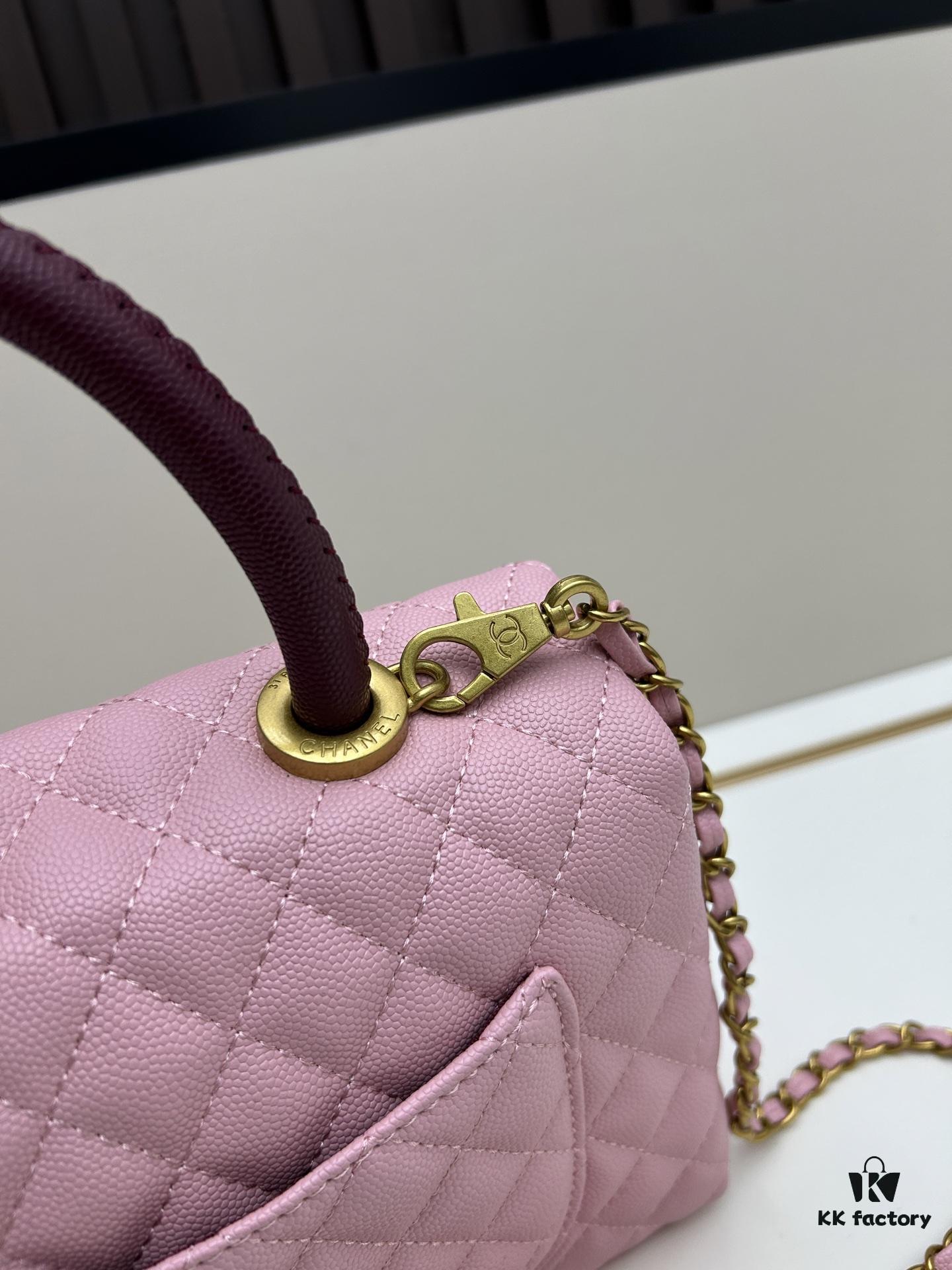 Chanel Coco Handle Box Set - Black Calfskin with Red Handle