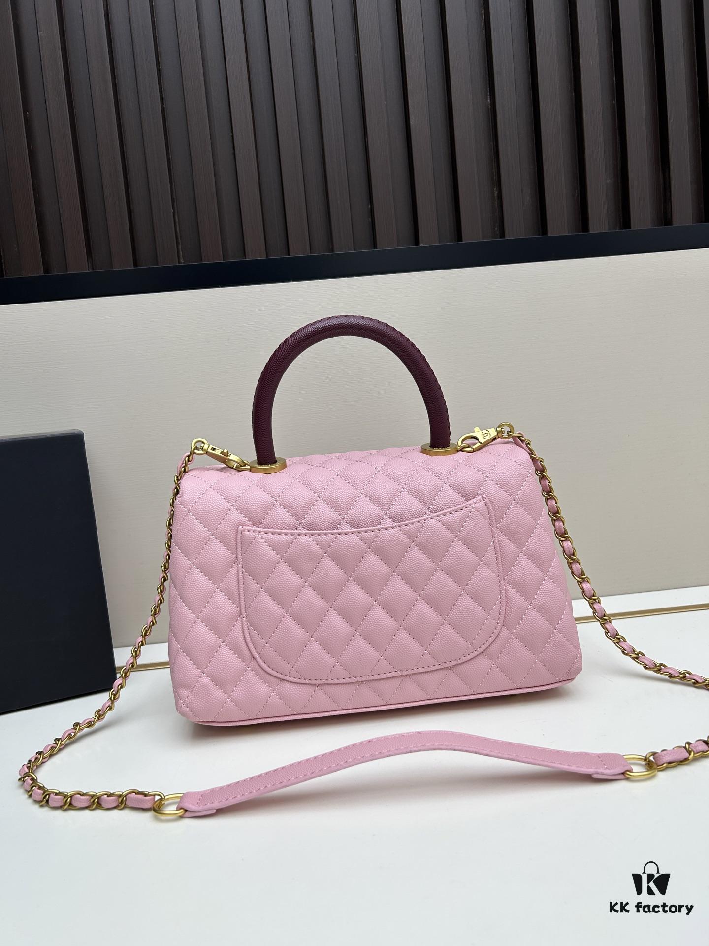 Chanel Coco Handle Box Set - Black Calfskin with Red Handle