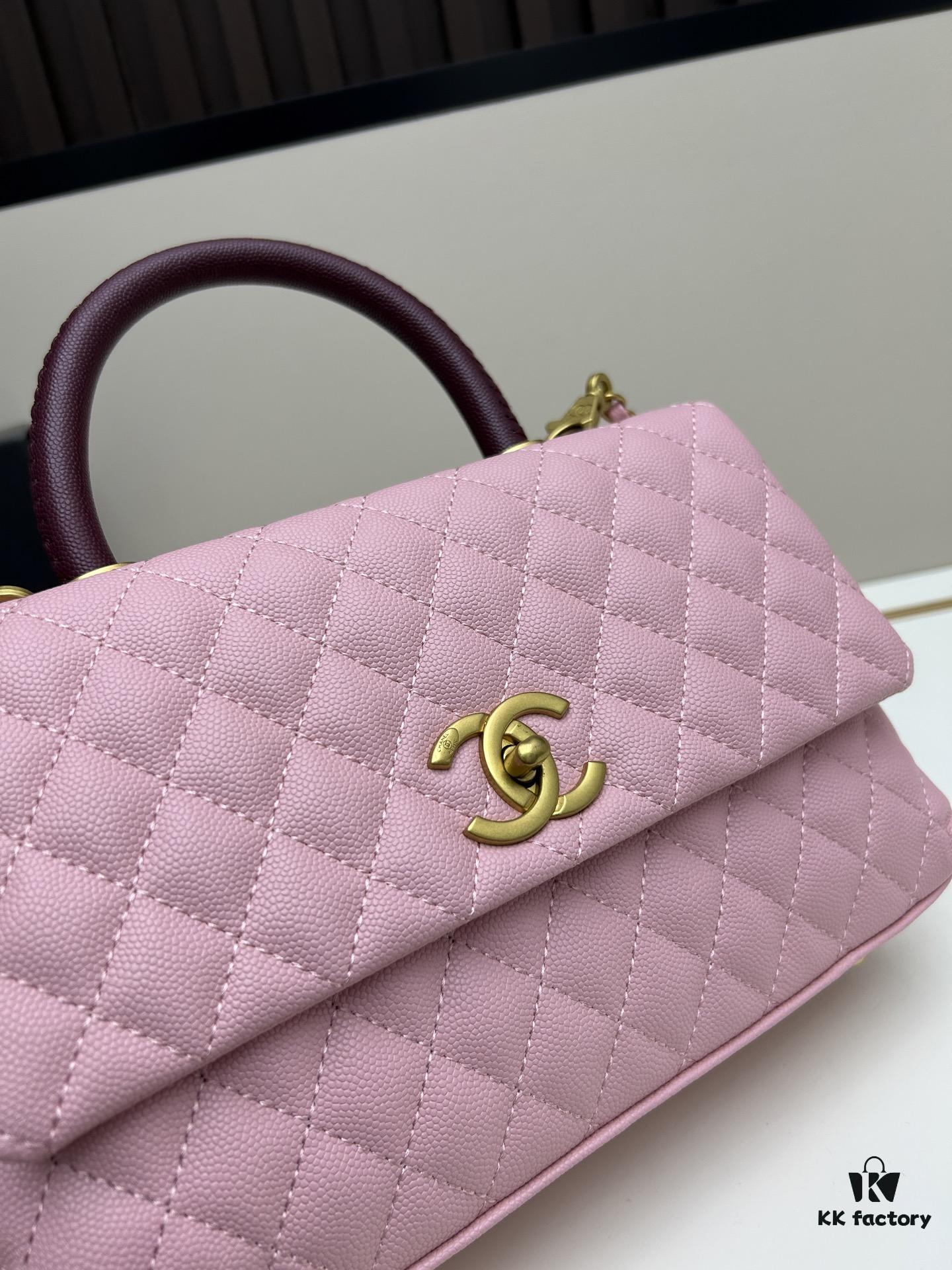 Chanel Coco Handle Box Set - Black Calfskin with Red Handle