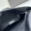 New Large-Sized Chanel Black and Silver Stitched Hobo Bag ② Size