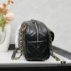 New Arrival Chanel 24A Bowling Bag in Black Crinkled Calfskin - Mini Size
