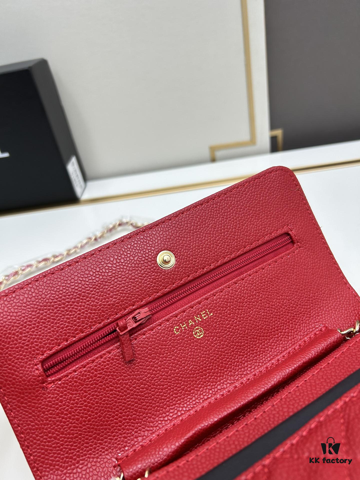 Chanel WOC Classic Fortune Bag with Box (33814 Ball Texture) - Can Be Worn as Crossbody, Shoulder or Clutch