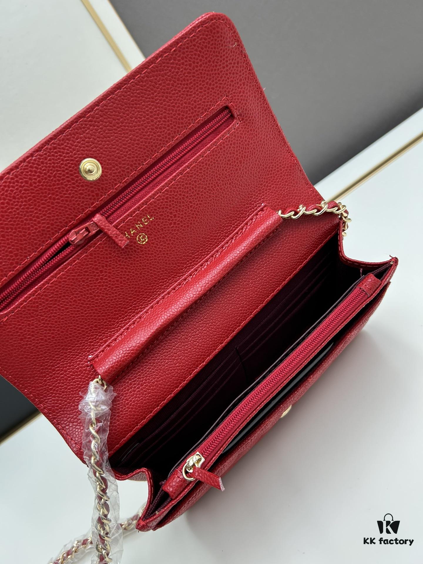 Chanel WOC Classic Fortune Bag with Box (33814 Ball Texture) - Can Be Worn as Crossbody, Shoulder or Clutch