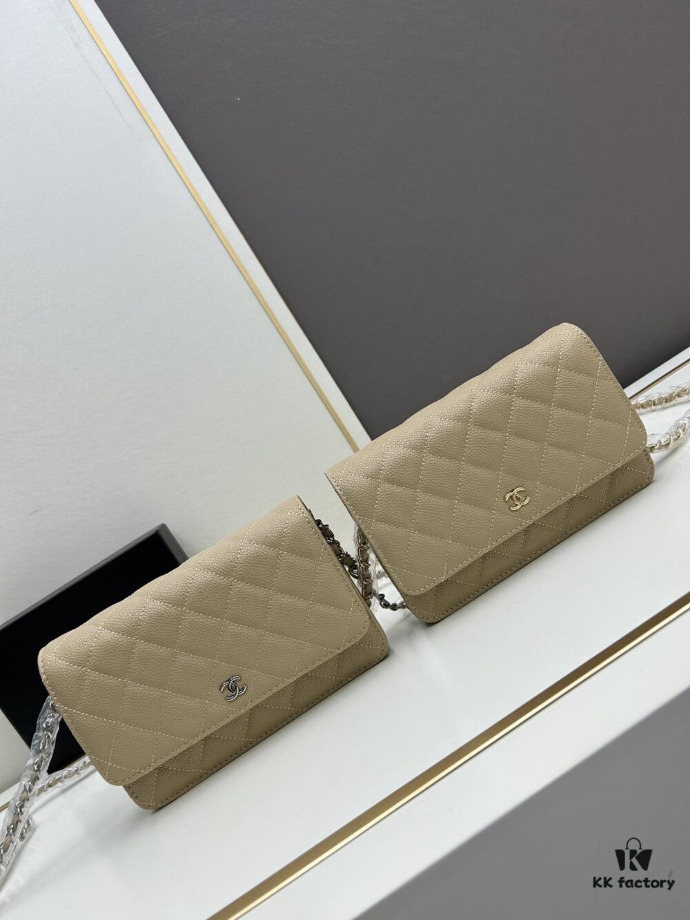 Chanel WOC Classic Fortune Bag with Box (33814 Ball Texture) - Can Be Worn as Crossbody, Shoulder or Clutch