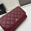 Box Included (33814 Lambskin) Chanel WOC Classic Fortune Bag, Crossbody or Shoulder Wear, Chain Stowable Inside for Clutch Use