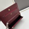 Box Included (33814 Lambskin) Chanel WOC Classic Fortune Bag, Crossbody or Shoulder Wear, Chain Stowable Inside for Clutch Use