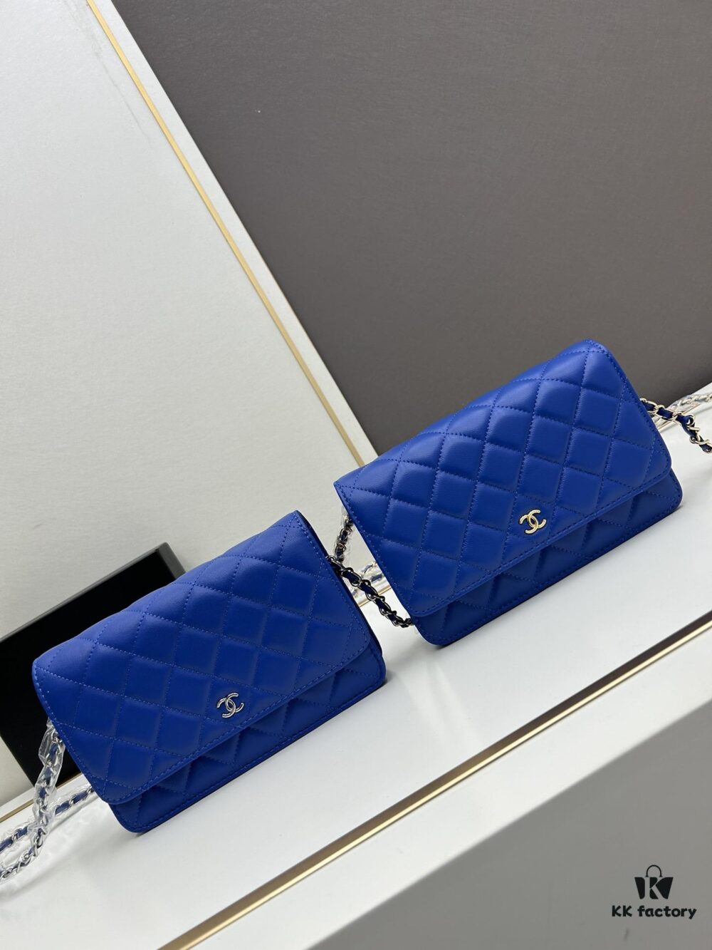 Chanel WOC Classic Fortune Bag with Box (33814 Lambskin) 🔔🔥 Adjustable Crossbody & Shoulder Strap, Chain Can Be Hidden Inside for Clutch Use