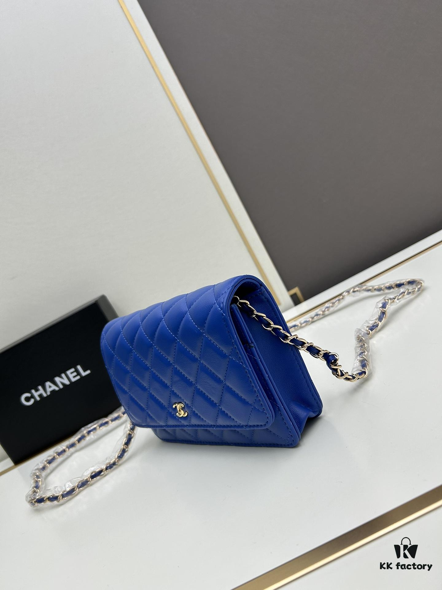 Chanel WOC Classic Fortune Bag with Box (33814 Lambskin) 🔔🔥 Adjustable Crossbody & Shoulder Strap, Chain Can Be Hidden Inside for Clutch Use