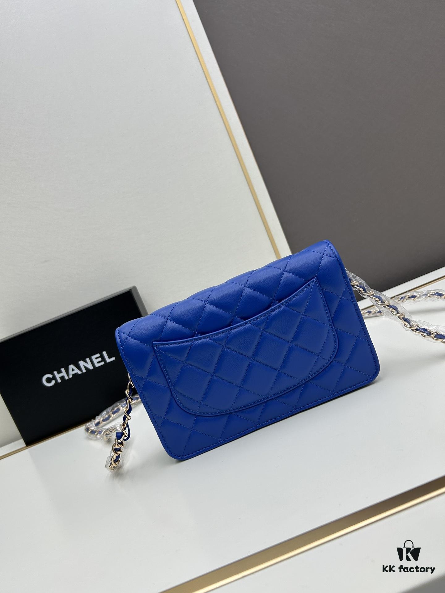 Chanel WOC Classic Fortune Bag with Box (33814 Lambskin) 🔔🔥 Adjustable Crossbody & Shoulder Strap, Chain Can Be Hidden Inside for Clutch Use