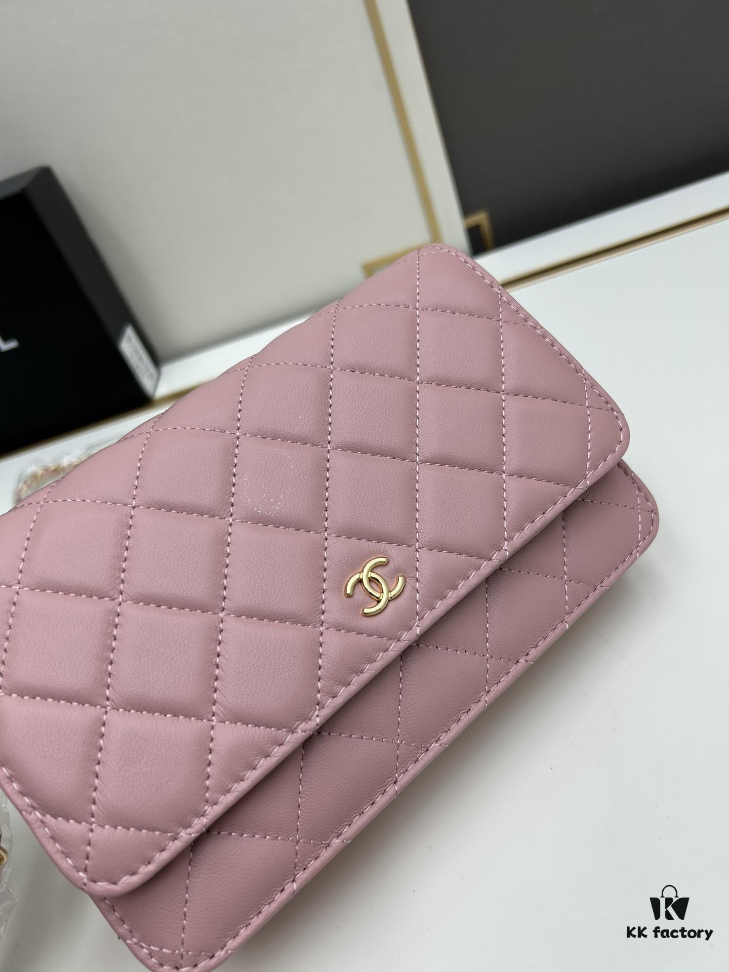 Chanel WOC Classic Fortune Bag with Box (33814 Lambskin) 🔔🔥 Can Be Worn Crossbody or Single-Shoulder, Chain Stowable Inside for Clutch Use